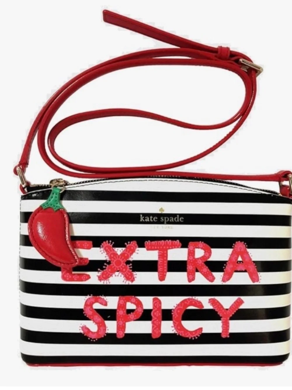 Kate Spade EXTRA SPICY chili pepper crossbody